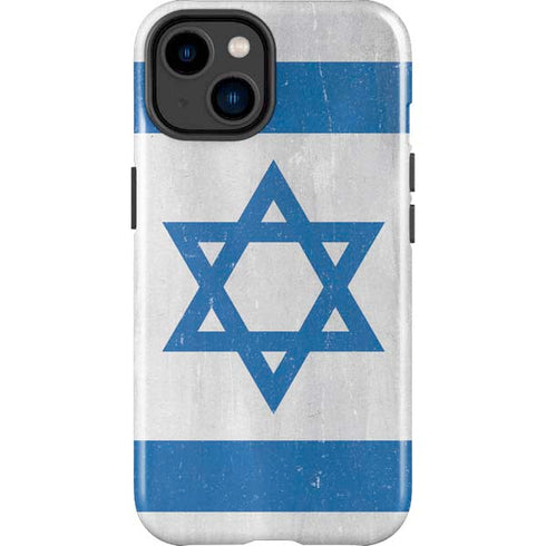 Israel Flag Distressed iPhone 14 Plus Impact Case